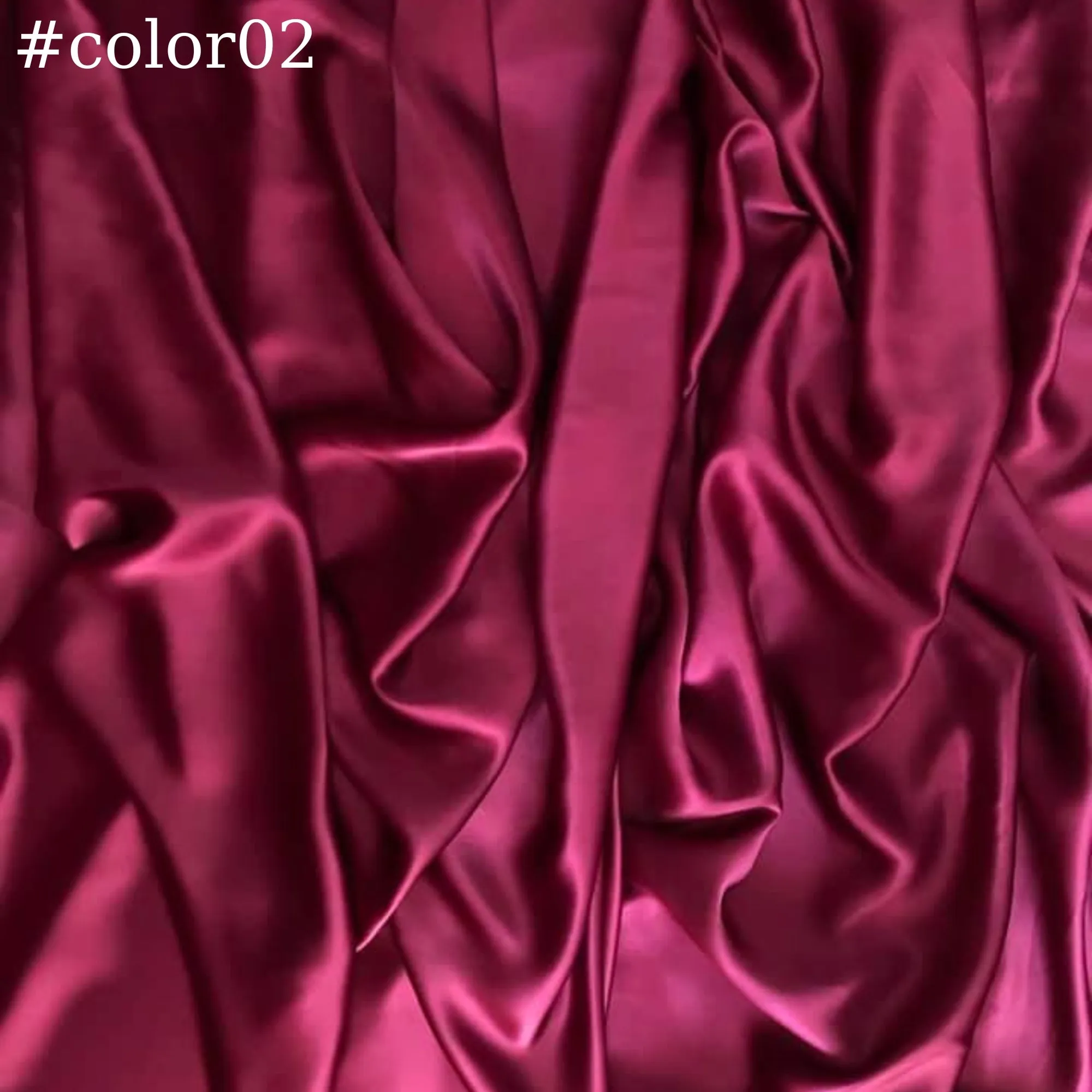 100% PURE MULBERRY SILK fabric by the yard – Satin silk fabric – 19mm - Organic fiber - Gift for women - Solid color satin