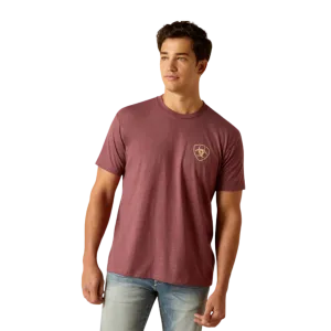 Ariat Men's Serape Burgundy Tee Shirt