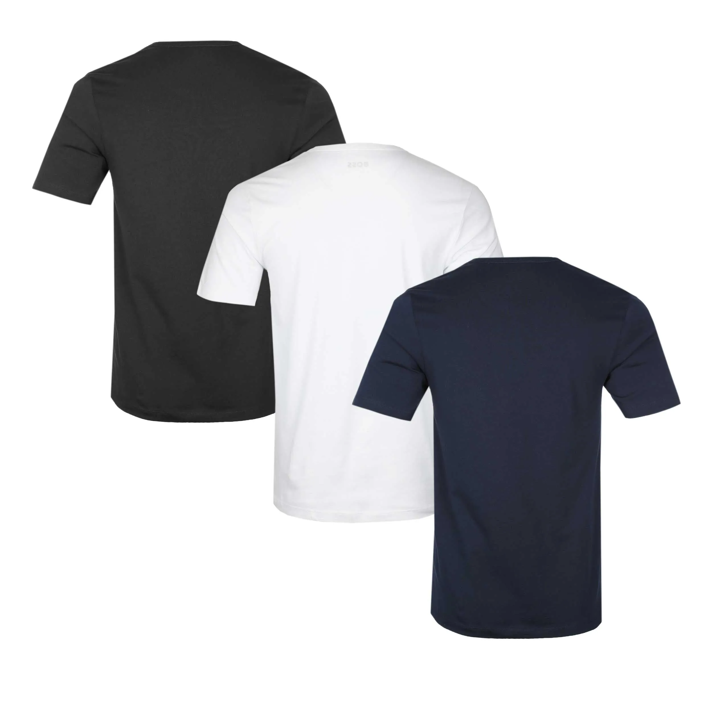 BOSS TShirtRN 3P Classic T-Shirt in Black, White & Navy