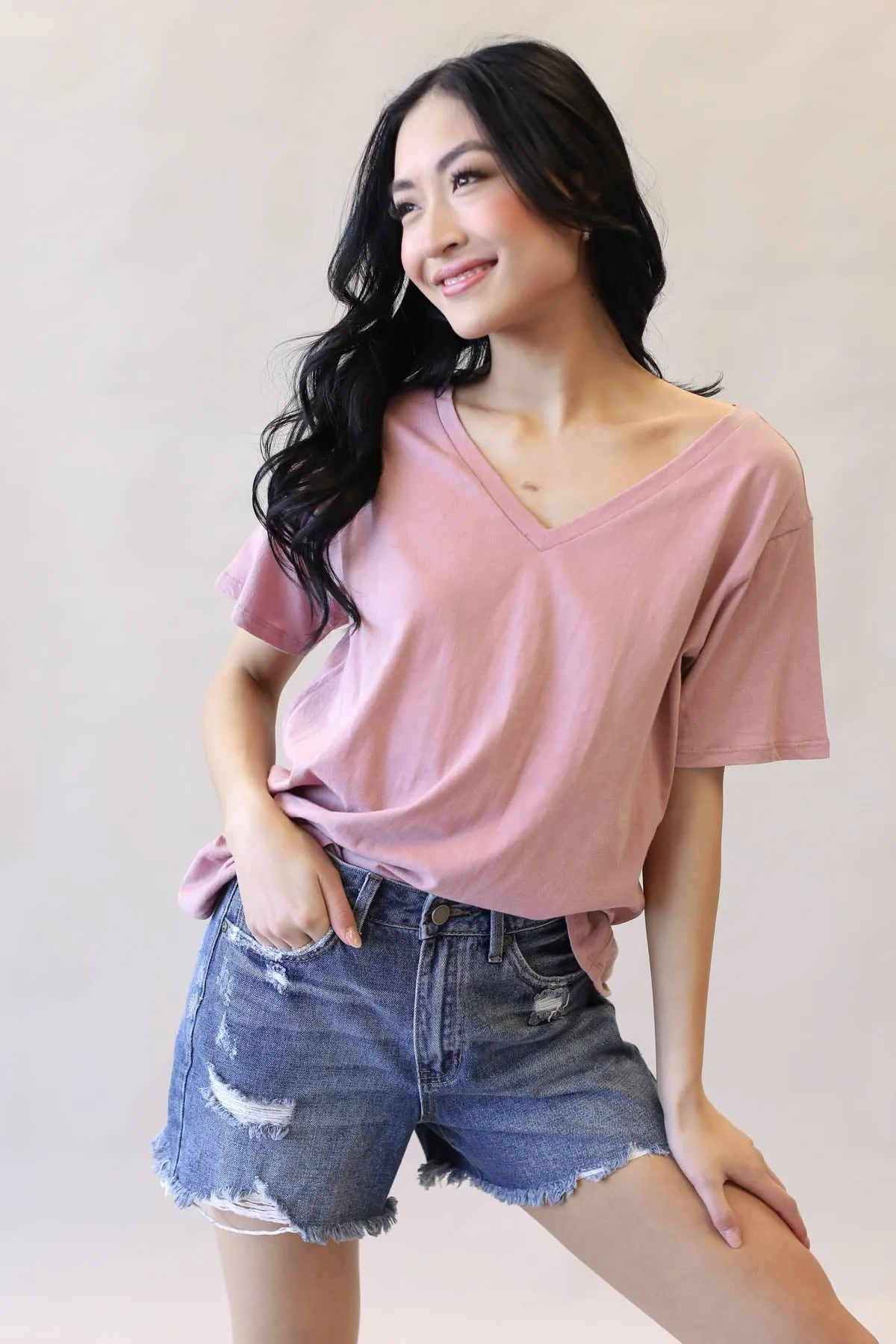 Boyfriend V-Neck Tee