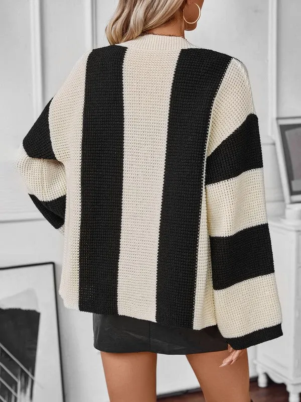 Color Block Striped Cardigan *Online Only*