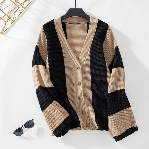 Color Block Striped Cardigan *Online Only*