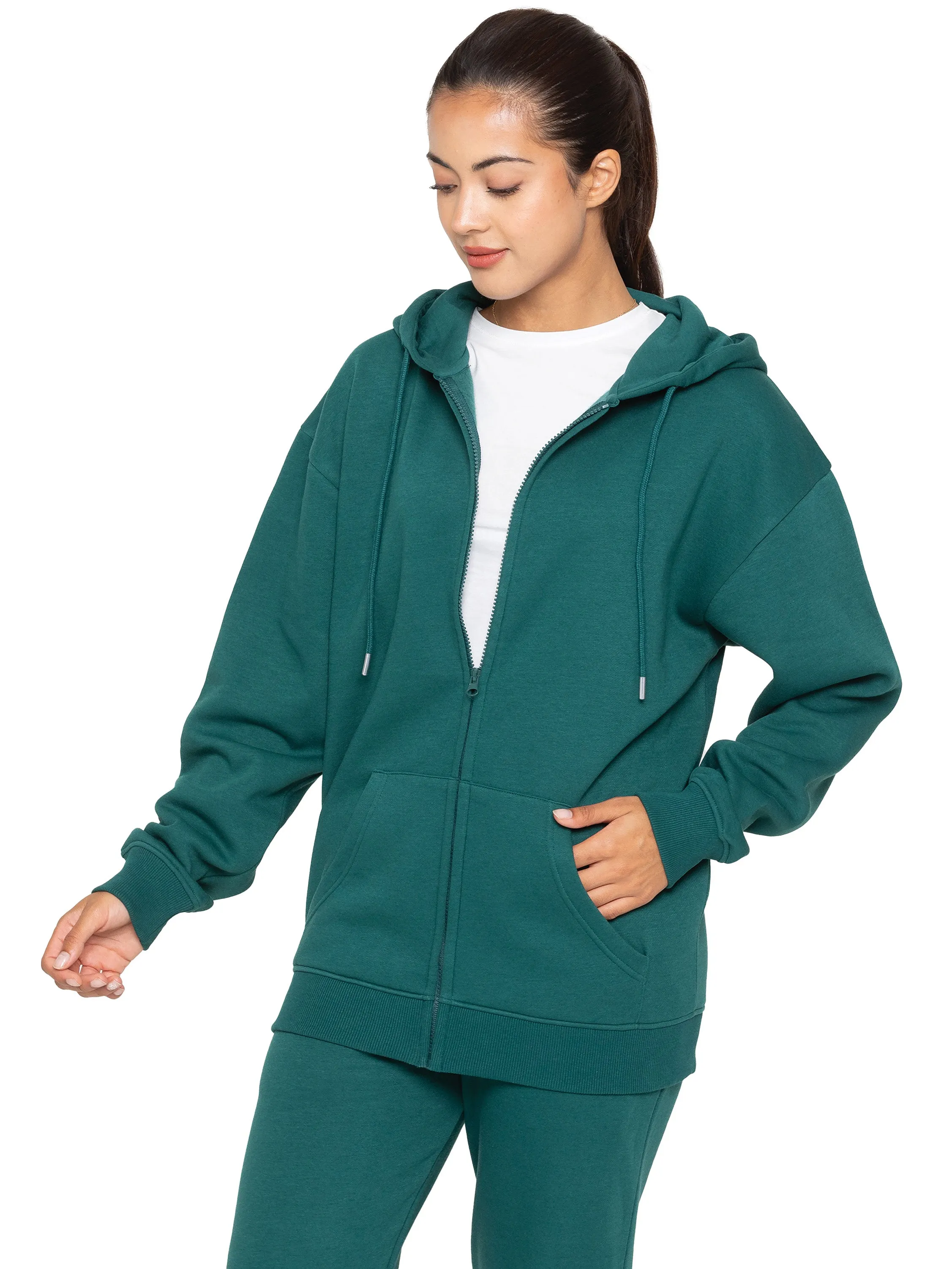 Enzo | Womens Oversized Zipped Hoodie