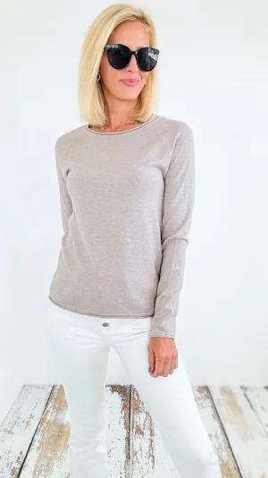 Essential Long Sleeve Top - Mocha