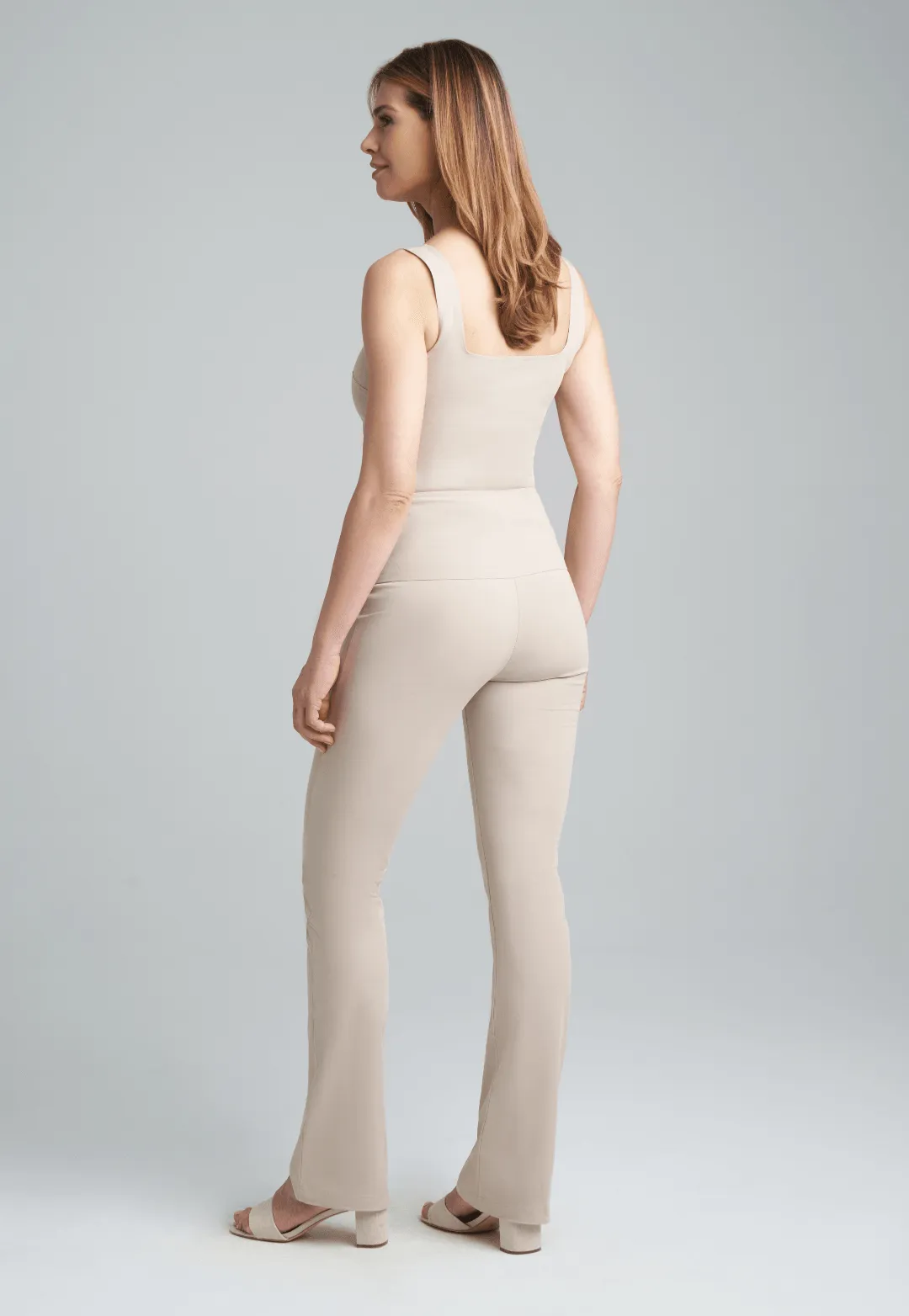 Gabriele Italian Stretch Pant in Khaki