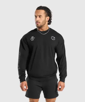 Gymshark Strength and Conditioning Long Sleeve T-Shirt - Black