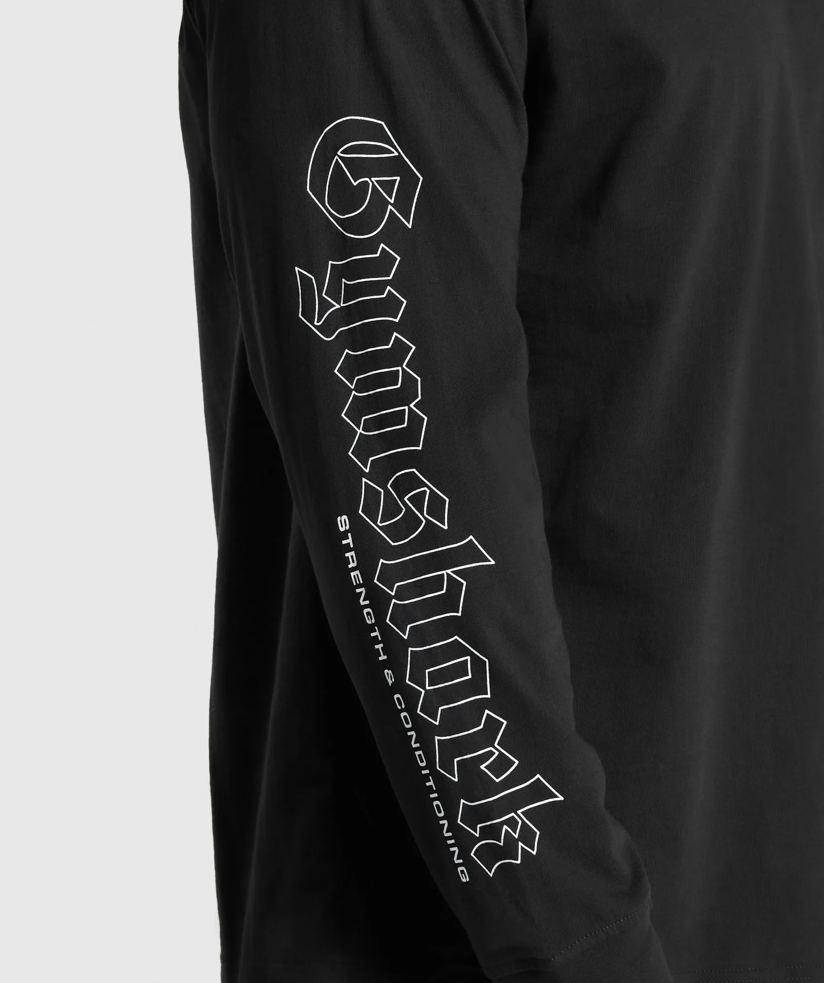 Gymshark Strength and Conditioning Long Sleeve T-Shirt - Black