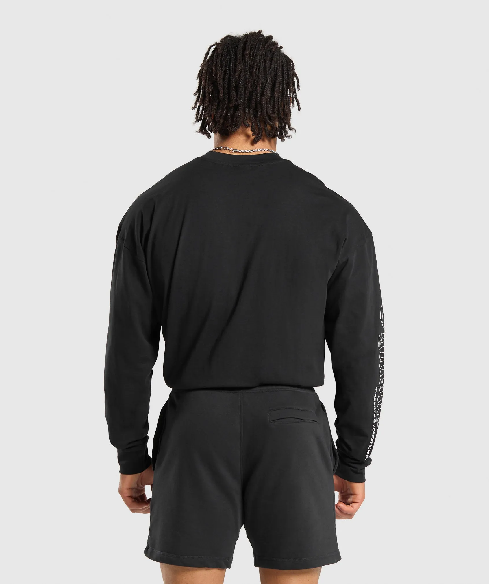 Gymshark Strength and Conditioning Long Sleeve T-Shirt - Black