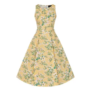 Hepburn Dress - Yellow Floral