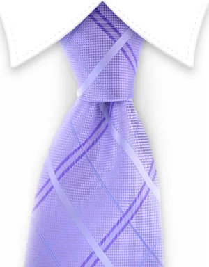 Light Purple Plaid Tie