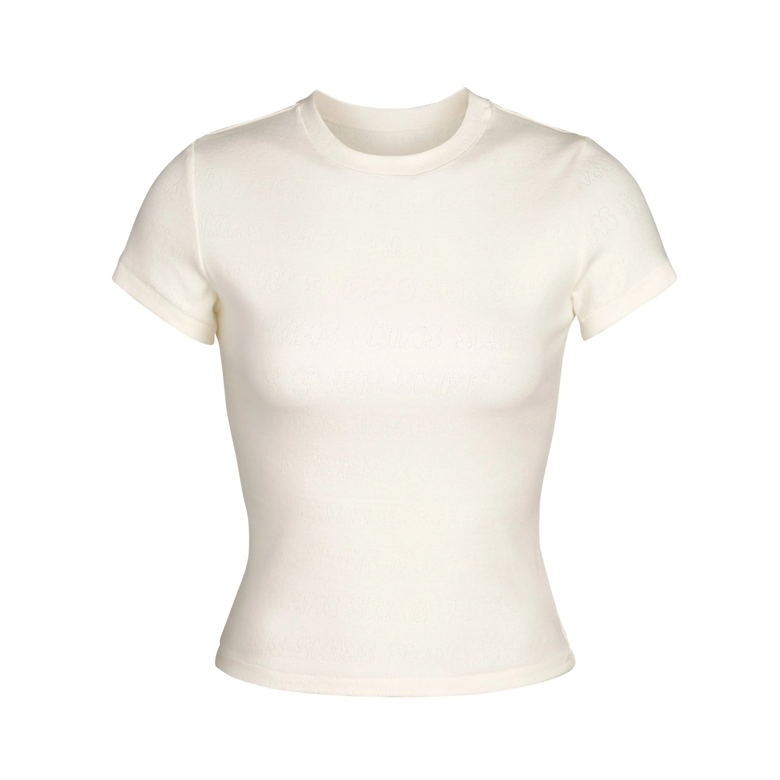 LOGO POINTELLE T-SHIRT | BONE