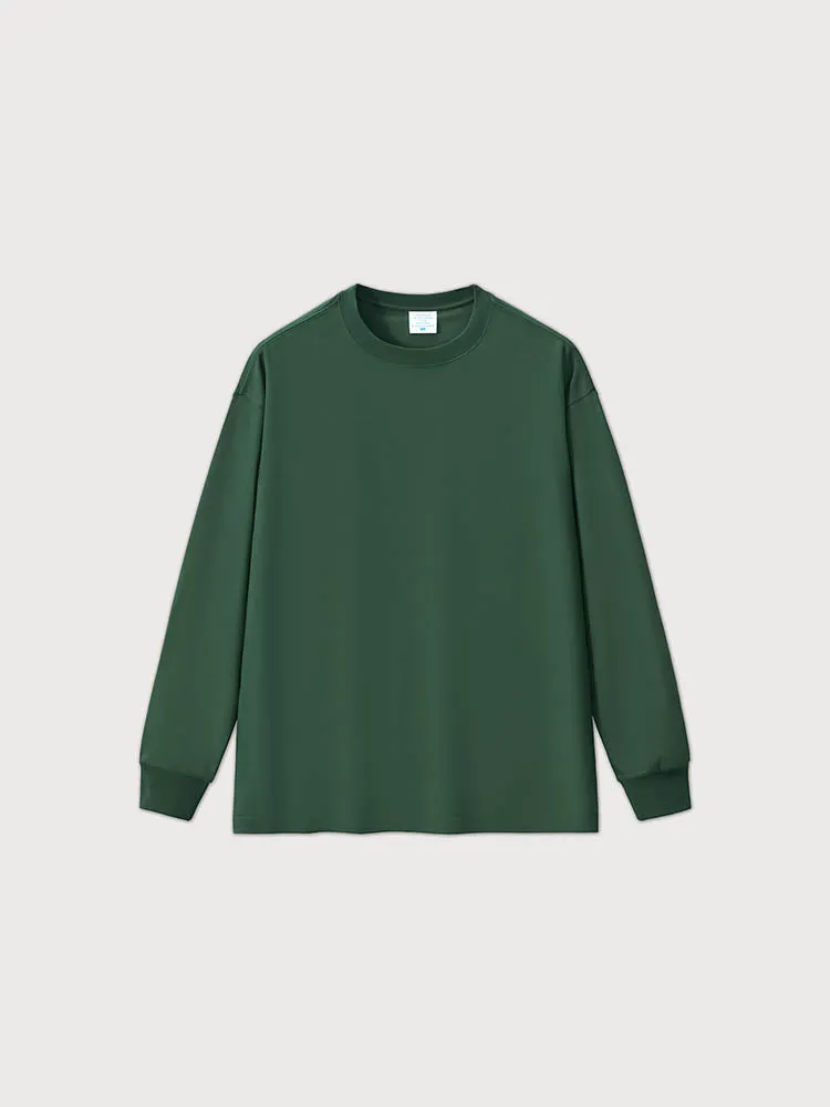 Men'S Flowy Long-Sleeved T-Shirts In Solid Colors