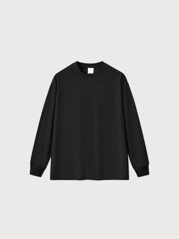 Men'S Flowy Long-Sleeved T-Shirts In Solid Colors