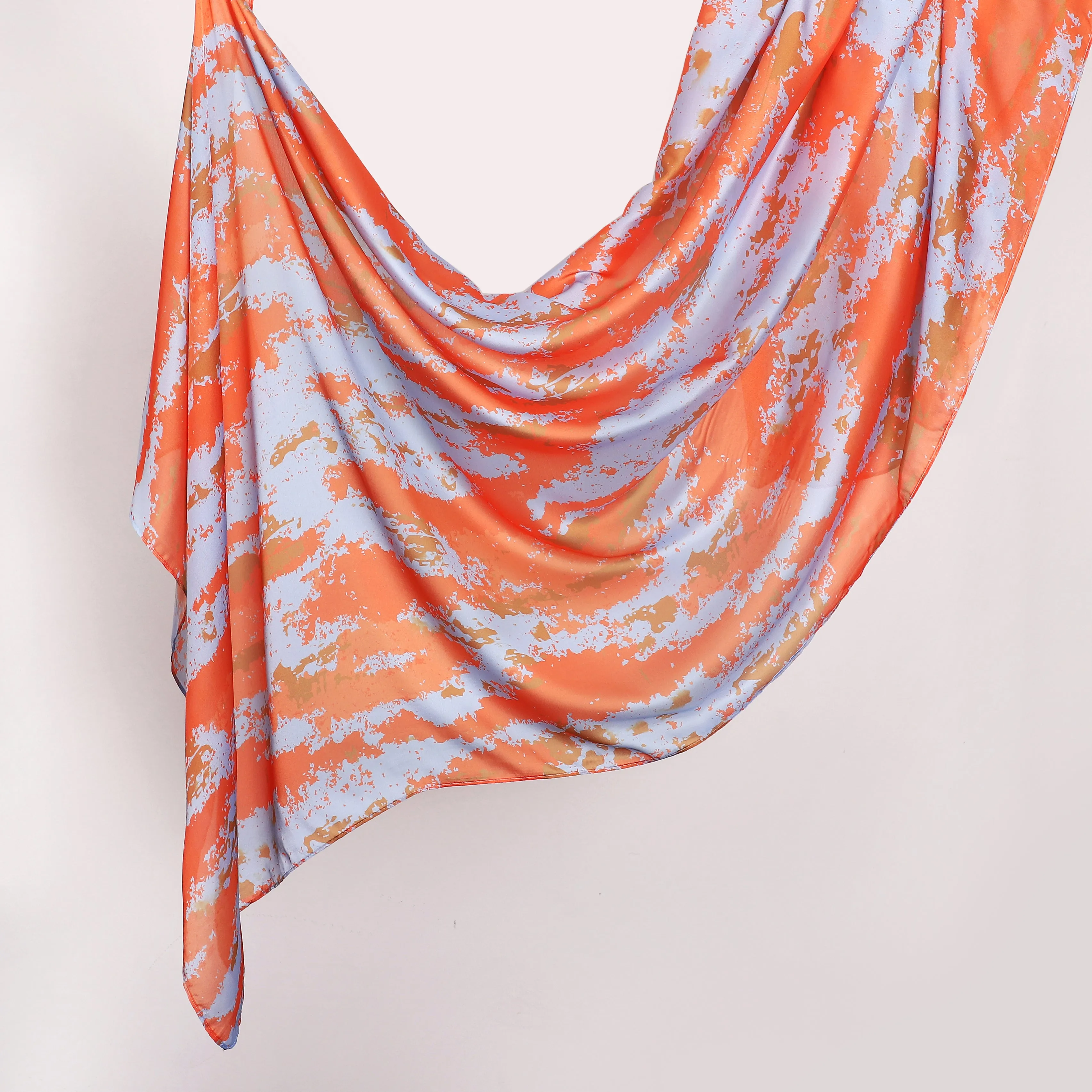 MYX012 Turmeric Tie-Dye Series tudung print hijab/scarf polyester cotton