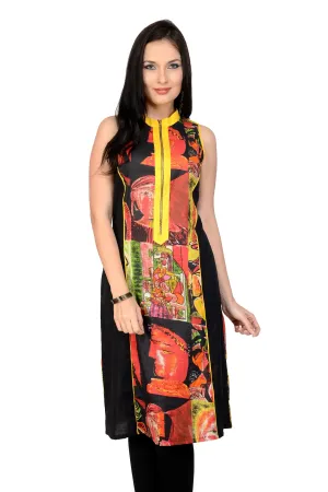 Pannkh Casual 3/4 Sleeve Printed Women's Kurti