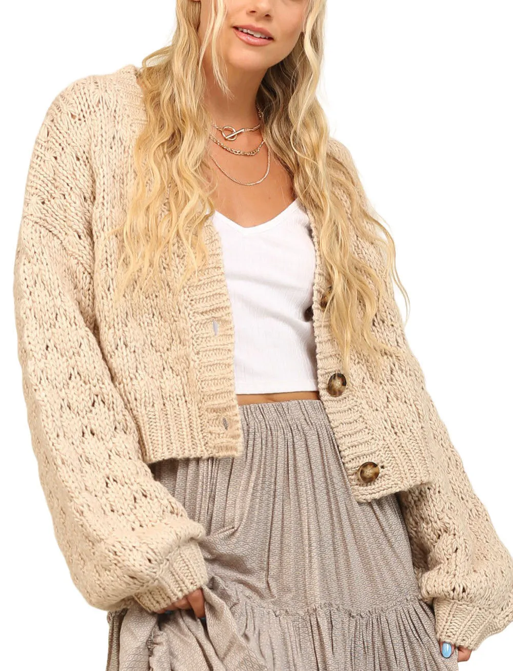 Samara Chunky Button Up Cardi